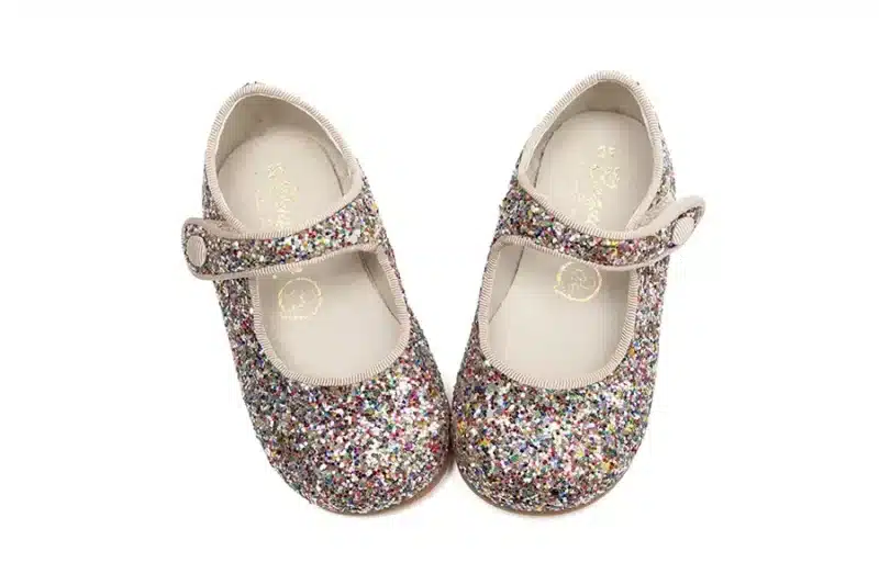 Merceditas glitter niña superior