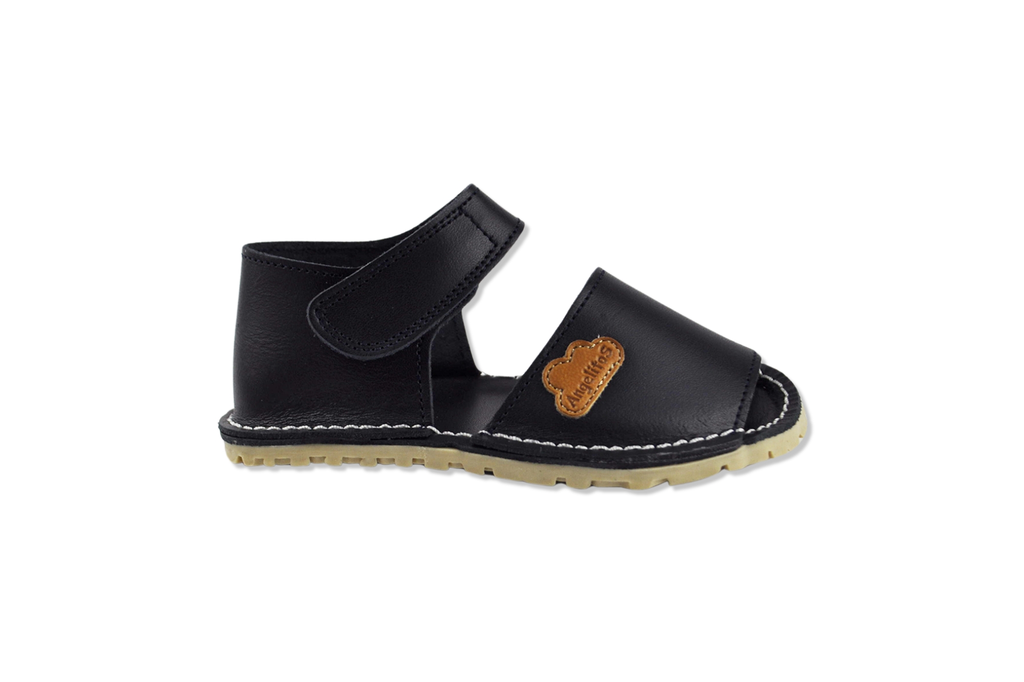 Menorquina azul marino talón cerrado velcro CALZADO RESPETUOSO
