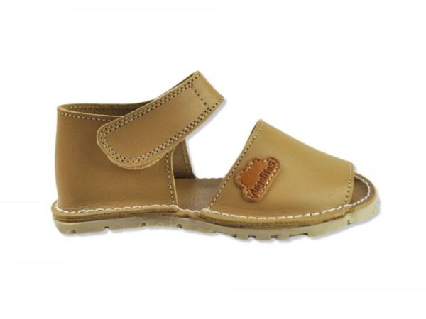 Menorquina camel talón cerrado velcro CALZADO RESPETUOSO