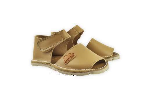 Menorquina camel talón cerrado velcro CALZADO RESPETUOSO